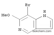 Molecular Structure of 1190314-42-1 (7-Bromo-6-methoxy-5-Azaindole)
